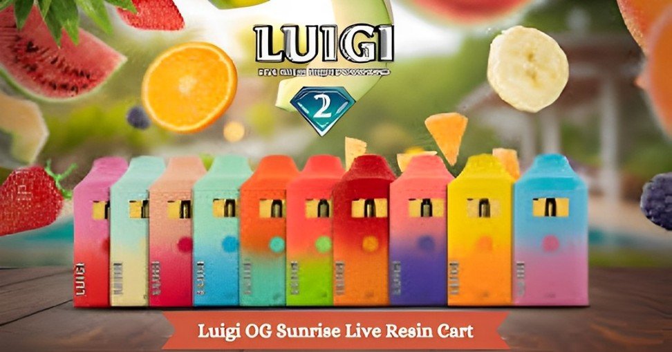 Luigi OG Sunrise Live Resin Cart Lift Your Vaping